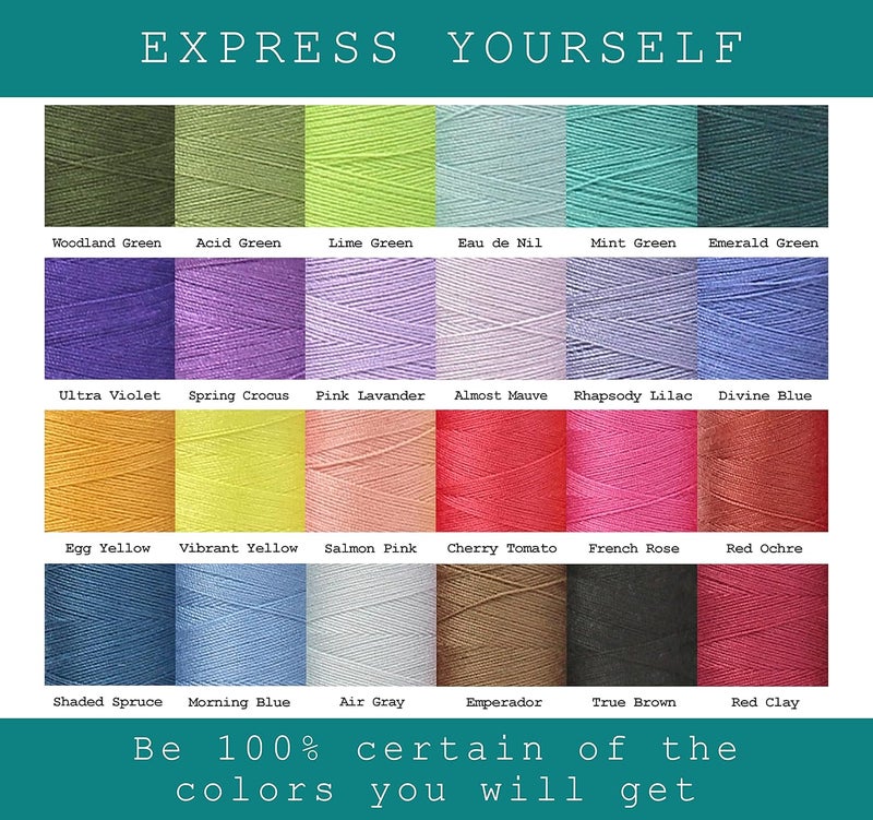 BlesSew Sewing Thread - 24 Spools of Polyester Thread for Sewing Machine for Beginners, Hand Stitching & Quilting - 1000 yds per Spool in Light Colors - Image 4